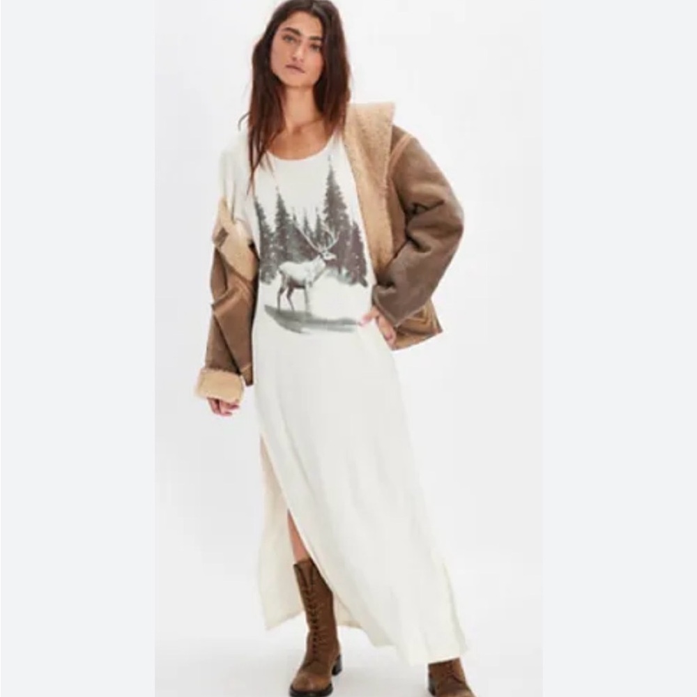FREE PEOPLE & vintage souls maxi tee